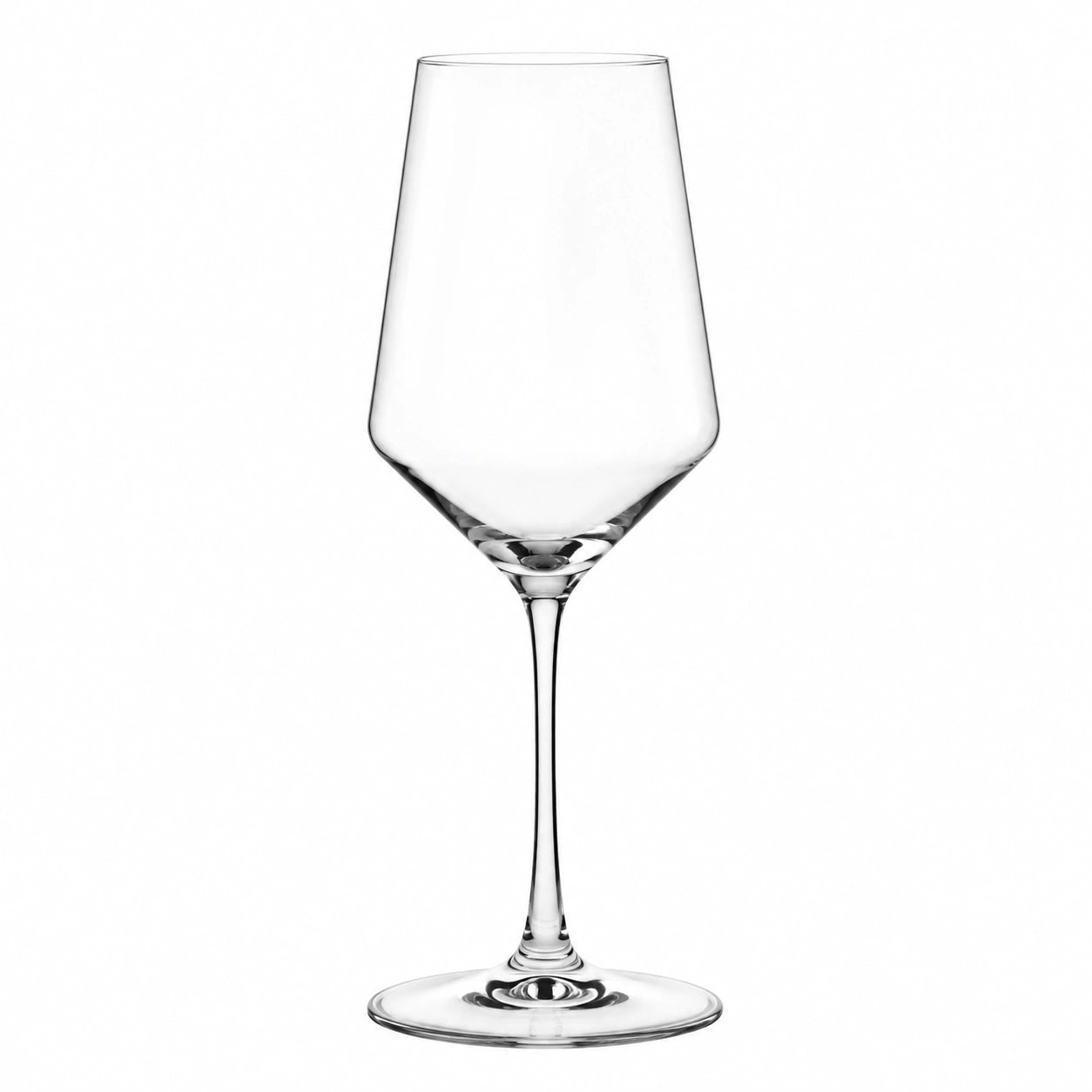 Verre à vin 500 ml 25 cm en verre transparent à pied élégant