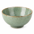 Bol 16 cm en céramique émaillée vert céladon pour repas style artisanal