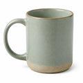 Mug en céramique 400 ml vert sauge style artisanal
